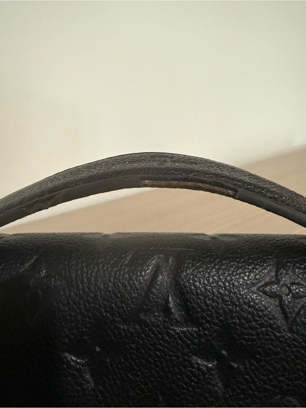 Louis Vuitton Black Monogram Crossbody with Gold Lock - Picture 4 of 5
